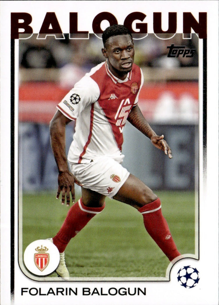 2024-25 Topps UEFA Club Competitions - Base #21 Forarin Balogun - AS Monaco - A
