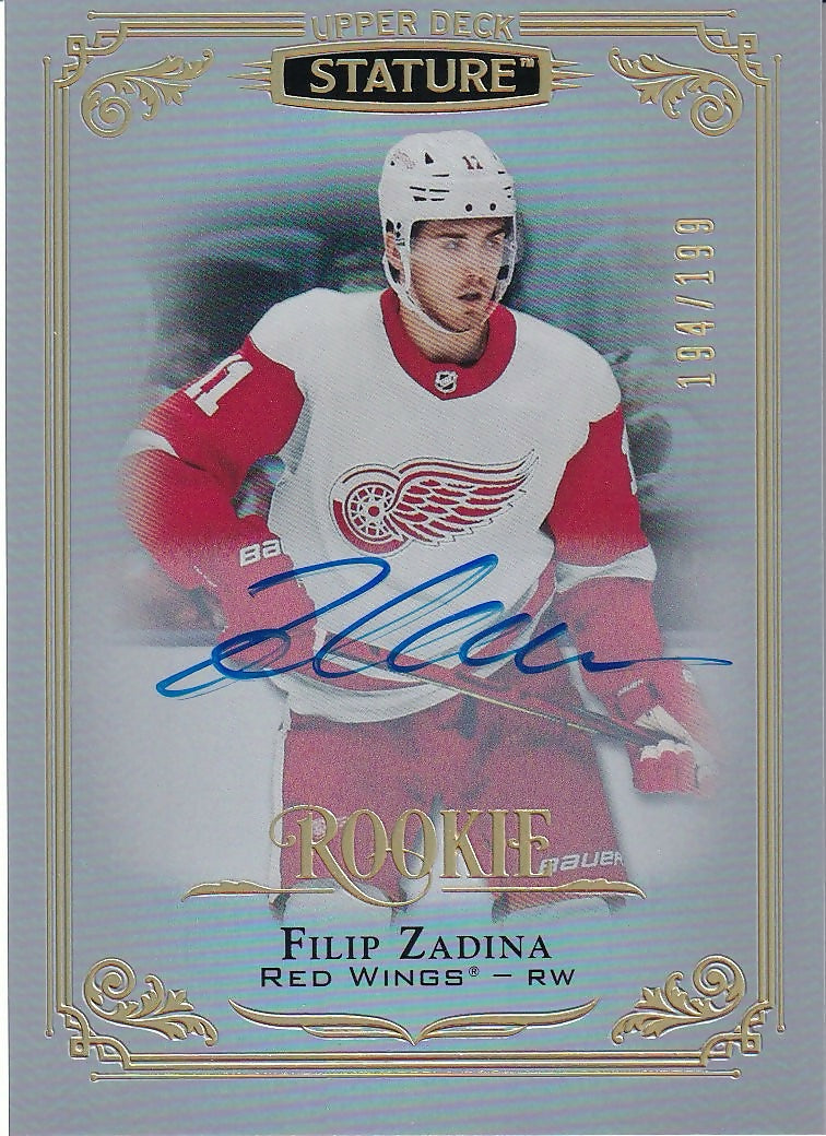 2019-20 Upper Deck Stature Autographs Auto #157 Filip Zadina Detroit Red Wings