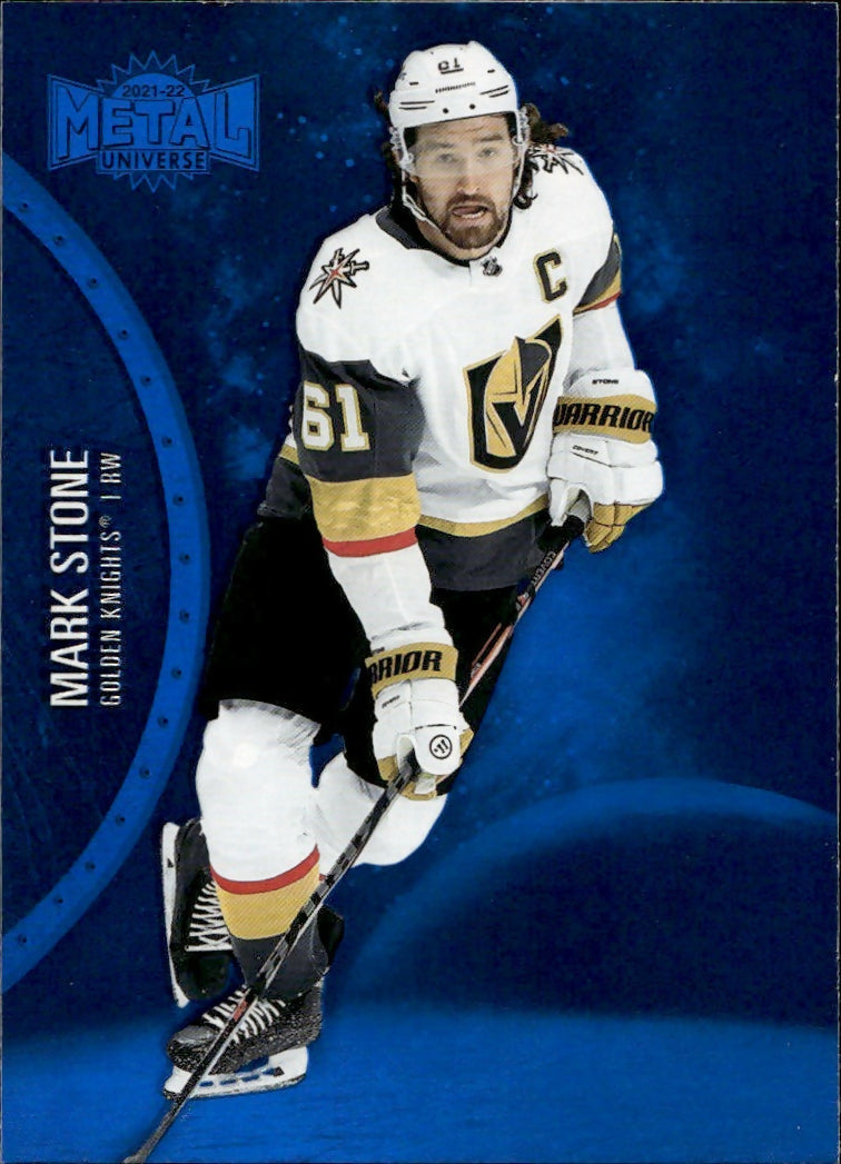 2021-22 Upper Deck Skybox Metal Universe - Base - Blue #80 Mark Stone - Vegas Golden Knights - A
