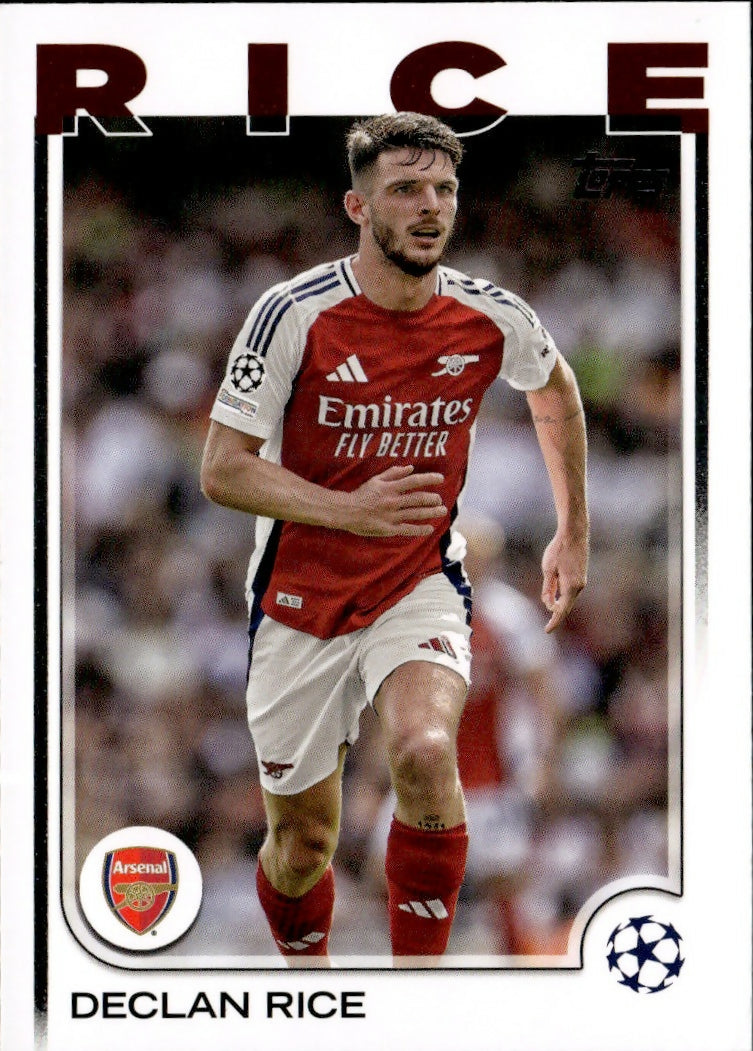 2024-25 Topps UEFA Club Competitions - Base #53 Declan Rice - Arsenal FC - A