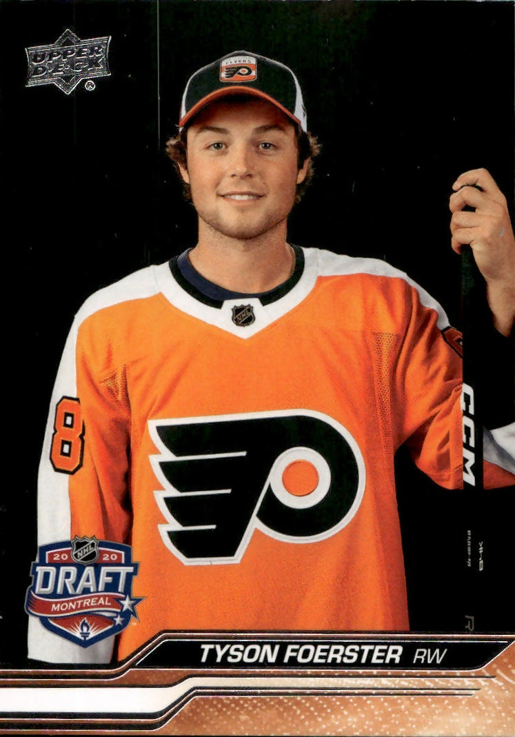 2023-24 Upper Deck Extended Series - Base - 1st Round Rookies #733 Tyson Foerster - Philadelphia Flyers - A