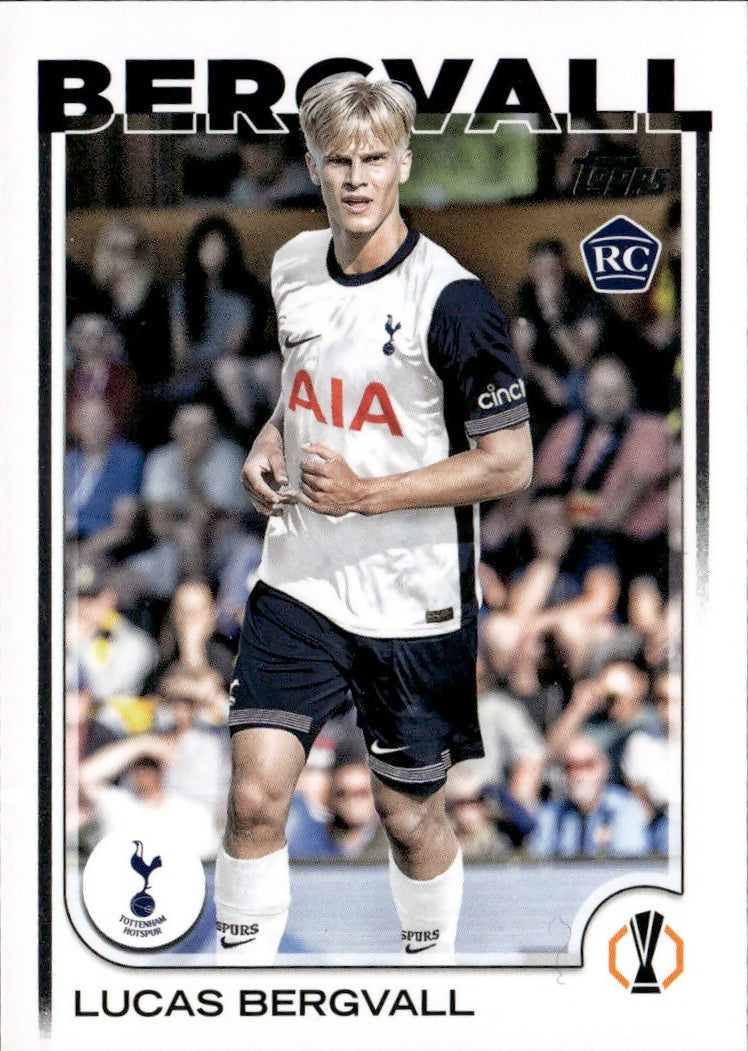 2024-25 Topps UEFA Club Competitions - Base #112 Lucas Bergvall - Tottenham Hotspurs - A