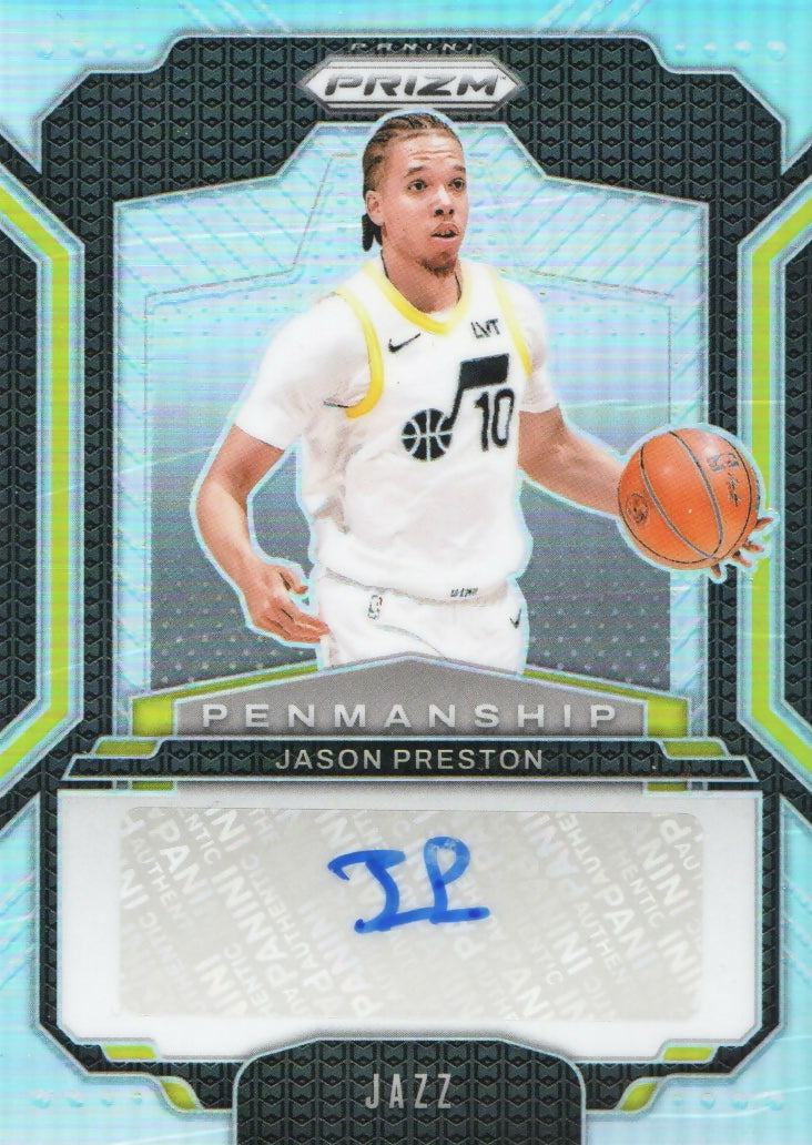 2024-25 Panini Prizm Basketball - Penmanship #PNM-JPS Jason Preston - Utah Jazz - A