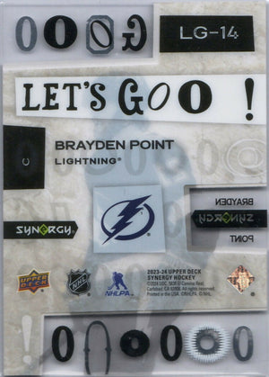 2023-24 Upper Deck Synergy Hockey - Let's Goooo! #106 Brayden Point - Tampa Bay Lightning - B