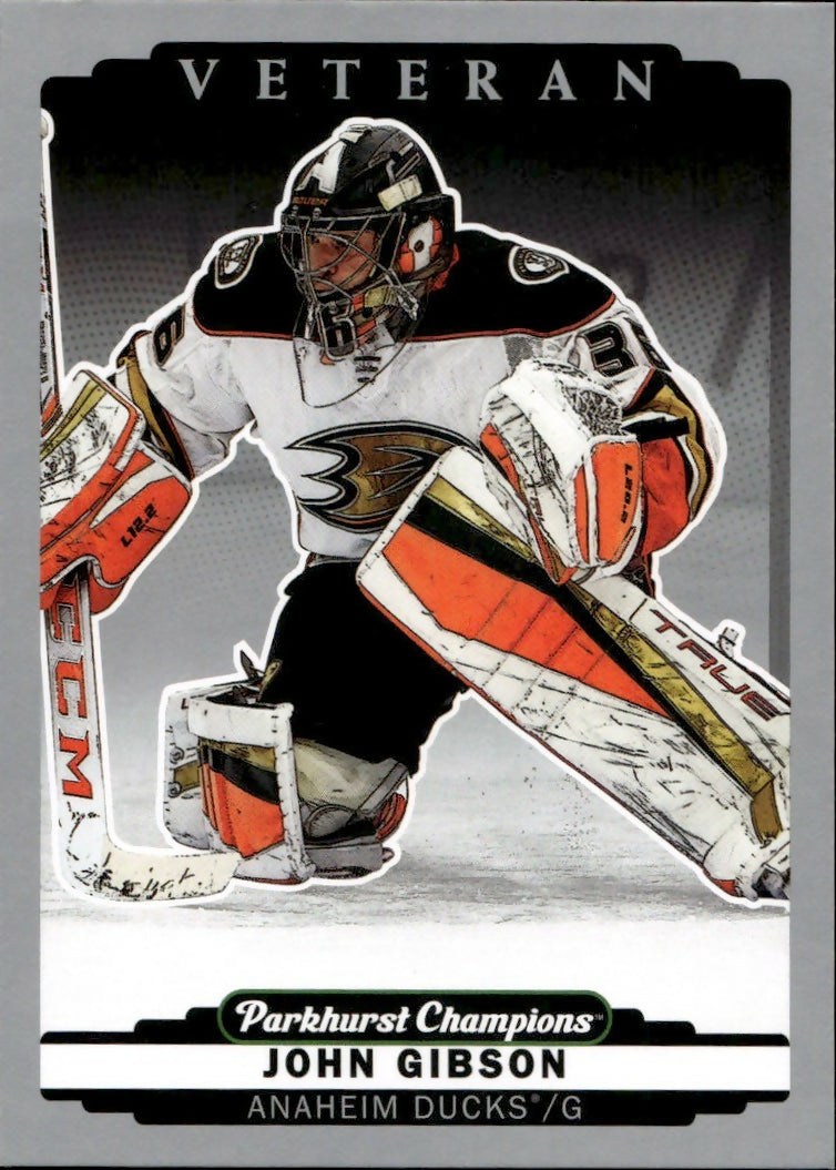 2022-23 Upper Deck Parkhurst Champions - Base - Silver #113 John Gibson - Anaheim Ducks - A