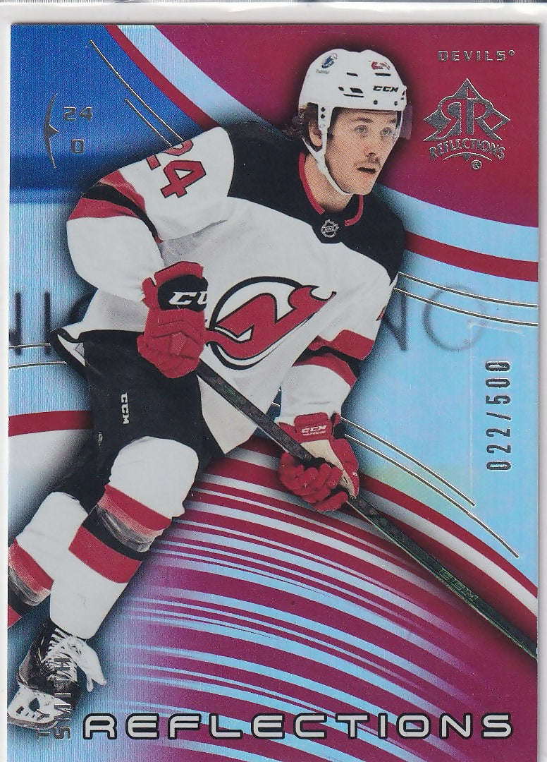 2020-21 Upper Deck Triple Dimensions Reflections Ruby #27 Ty Smith New Jersey Devils