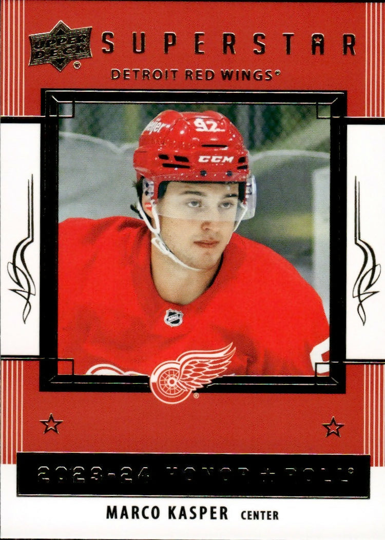 2023-24 Upper Deck Series 2 Hockey - Honor Roll - Superstars #HR65 Marco Kasper - Detroit Red Wings