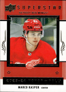 2023-24 Upper Deck Series 2 Hockey - Honor Roll - Superstars #HR65 Marco Kasper - Detroit Red Wings