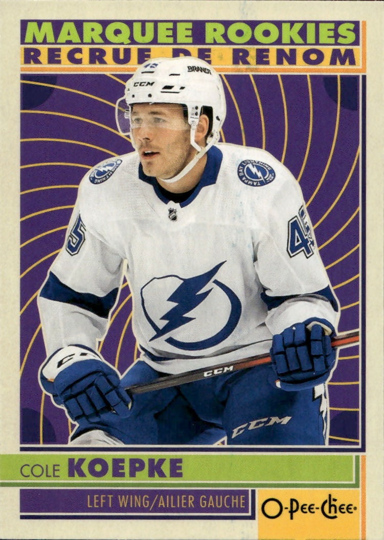 2022-23 Upper Deck O-Pee-Chee Hockey - Retro #582 Cole Koepke - Tampa Bay Lightning - A