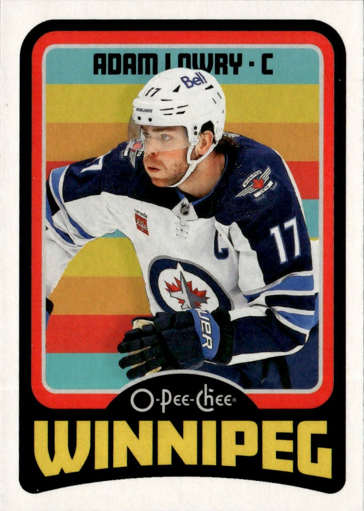 2024-25 Upper Deck O-Pee-Chee - Base - Retro #233 Adam Lowry - Winnipeg Jets - A