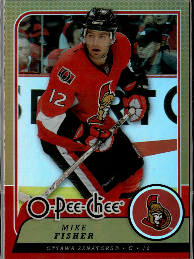 2008-09 O-Pee-Chee Hockey - Base - Rainbow Foil #62 Mike Fisher - Ottawa Senators - A