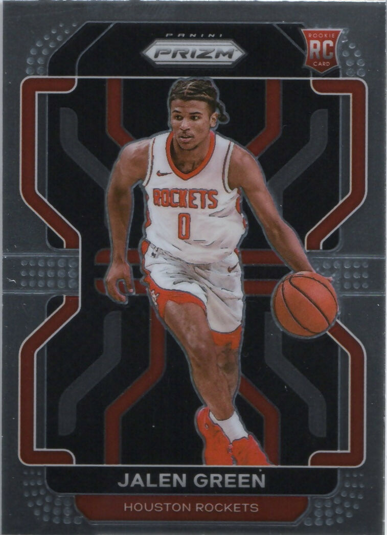 2021-22 Panini Prizm Basketball - Base - Rookie # 306 Jalen Green - Houston Rockets