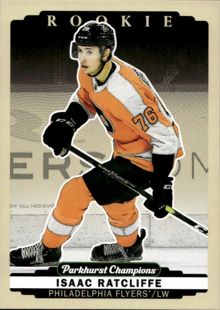 2022-23 Upper Deck Parkhurst Champions - Base #267 Isaac Ratcliffe - Philadelphia Flyers - A