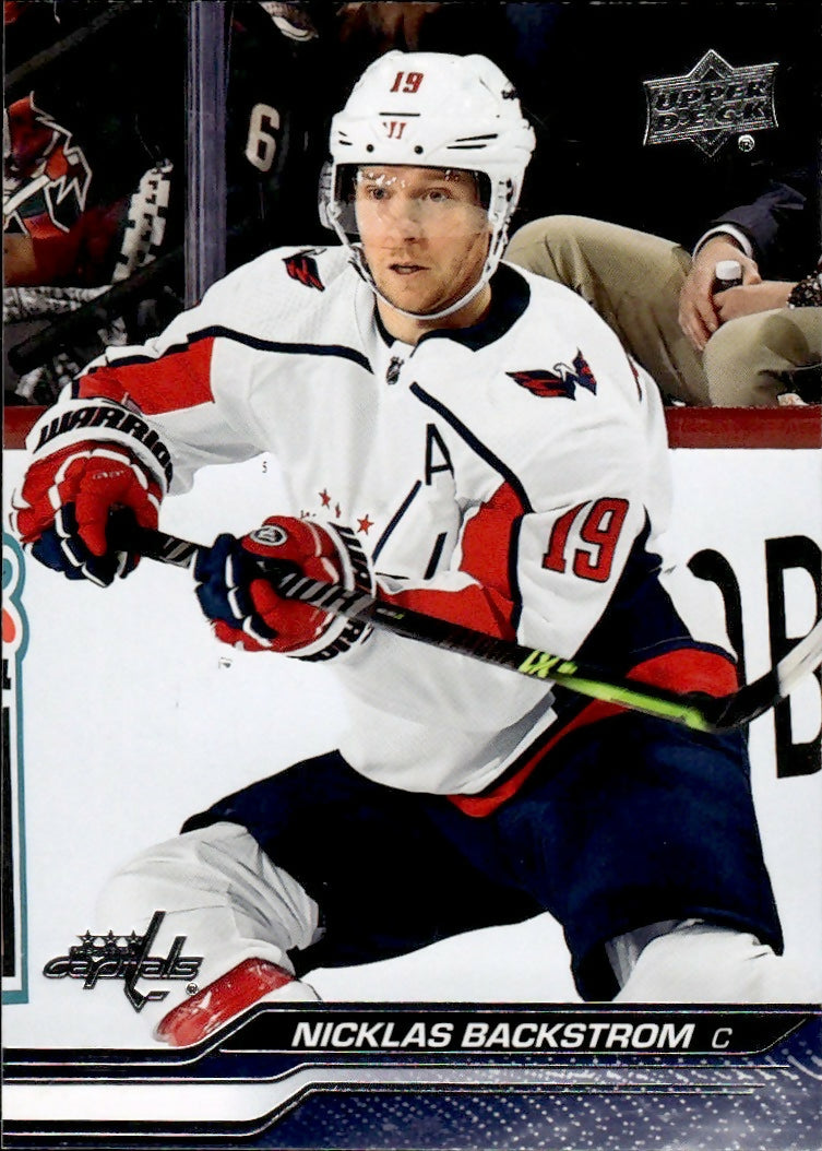 2023-24 Upper Deck Series 2 Hockey - Base #442 Nicklas Backstrom - Washington Capitals