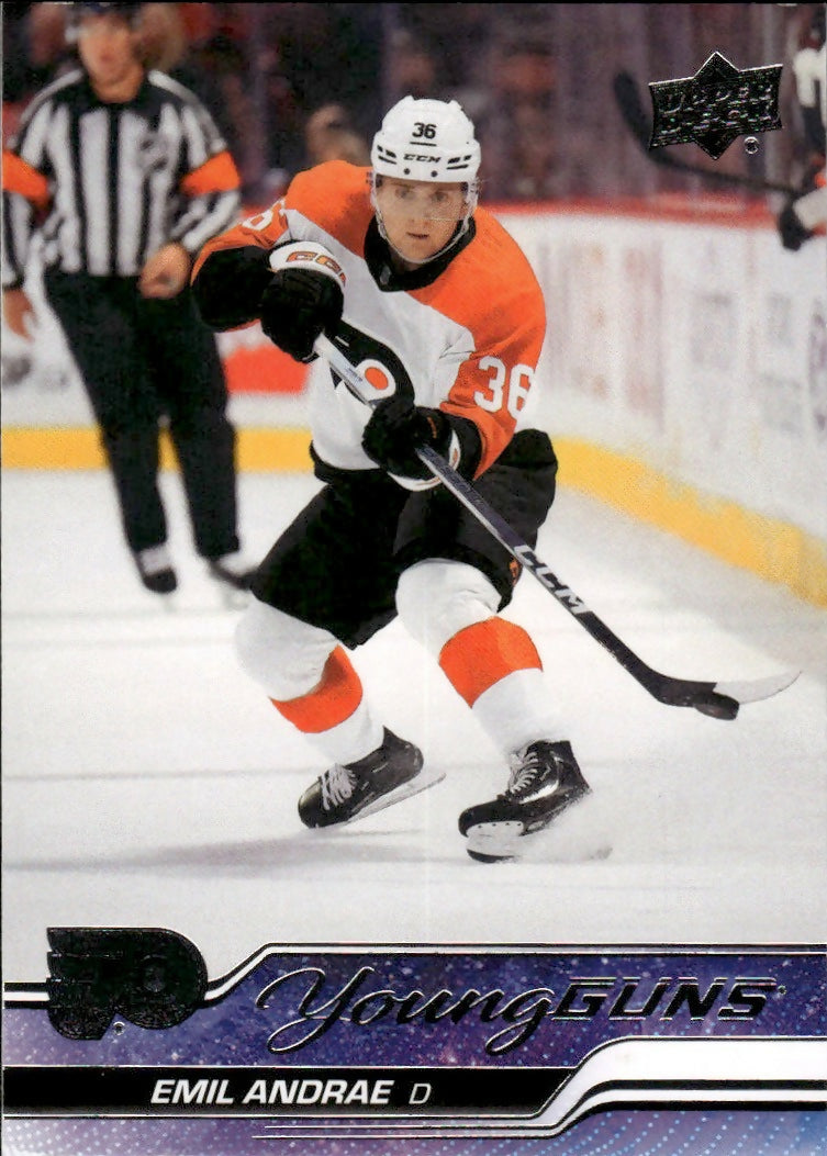 2023-24 Upper Deck Series 2 Hockey - Base - Young Guns #466 Emil Andrae - Philadelphia Flyers