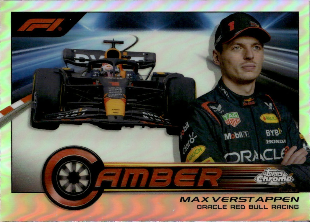 2023 Topps Chrome Formula 1 Camber #CAM-MVIIII Max Verstappen - Oracle Red Bull Racing - A