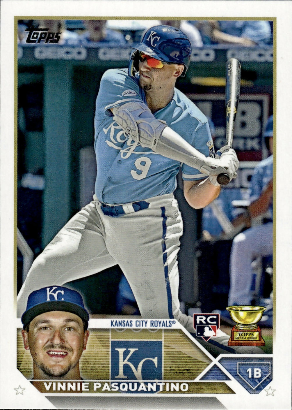 2023 Topps Series 1 Baseball - [Base] #302 Vinnie Pasquantino - Kansas City Royals - A