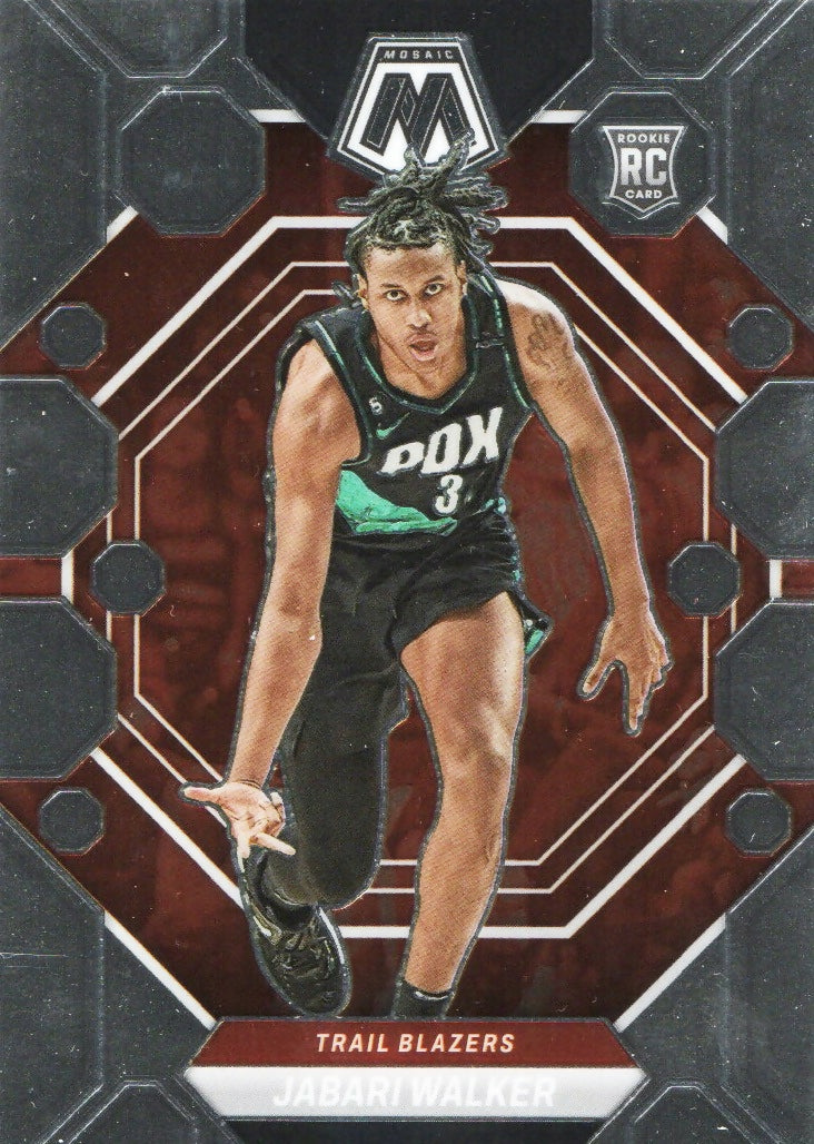 2022-23 Panini Mosaic Basketball - Base #215 Jabari Walker - Portland Trail Blazers - A
