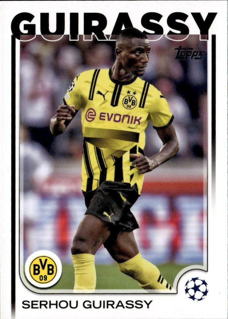 2024-25 Topps UEFA Club Competitions - Base #51 Serhou Guirassy - Borussia Dortmund - A