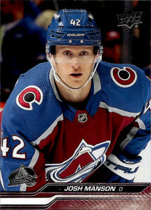 2023-24 Upper Deck Series 2 Hockey - Base #298 Josh Manson - Colorado Avalanche - A