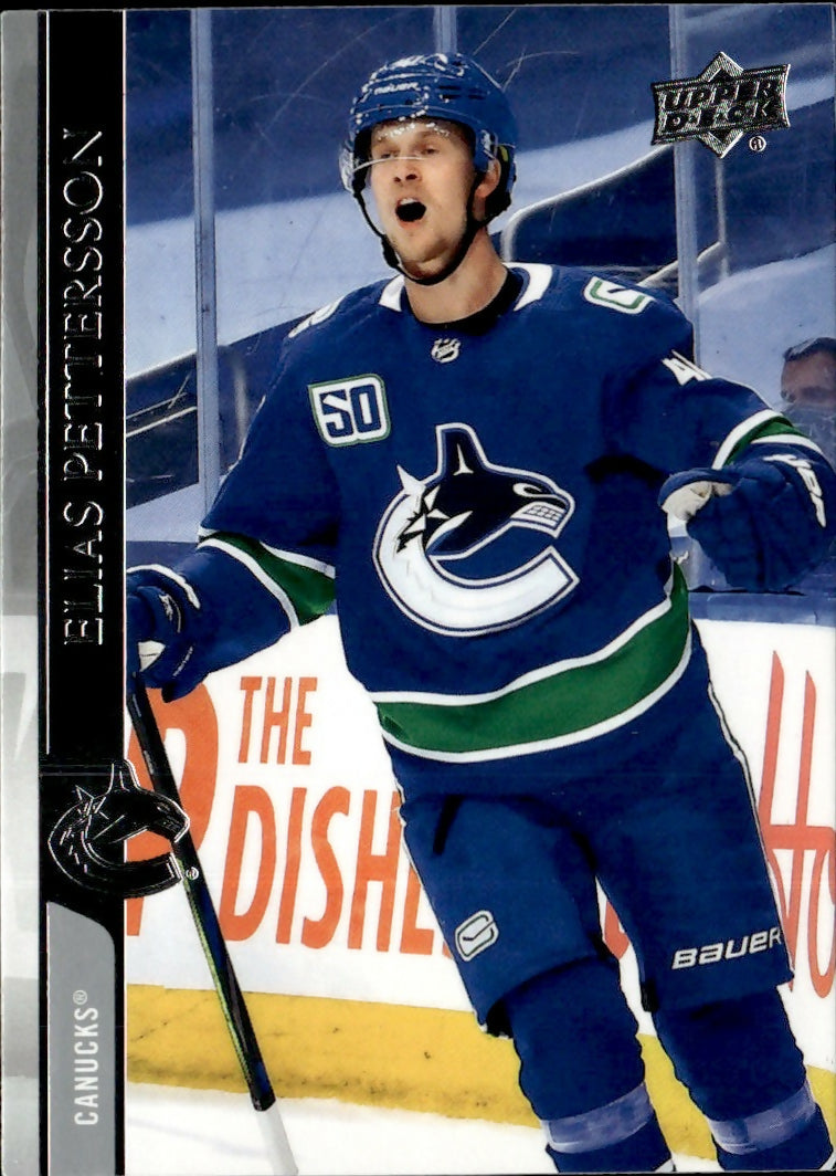 2020-21 Upper Deck Series 2 Hockey - Base #426 Elias Pettersson - Vancouver Canucks - A