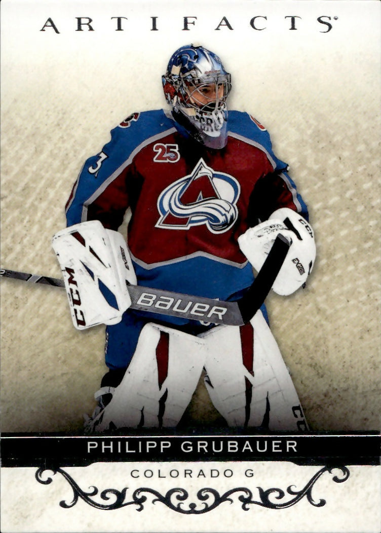 2021-22 Upper Deck Artifacts Hockey - Base #93 Philipp Grubauer - Colorado Avalanche - A