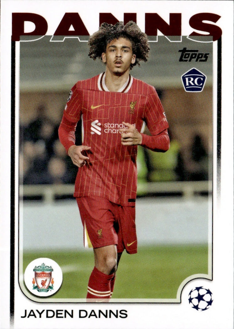 2024-25 Topps UEFA Club Competitions - Base #193 Jayden Danns - Liverpool FC - A