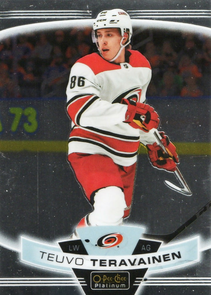 2019-20 Upper Deck O-Pee-Chee Platinum Hockey - Base #27 Teuvo Teravainen - Carolina Hurricanes
