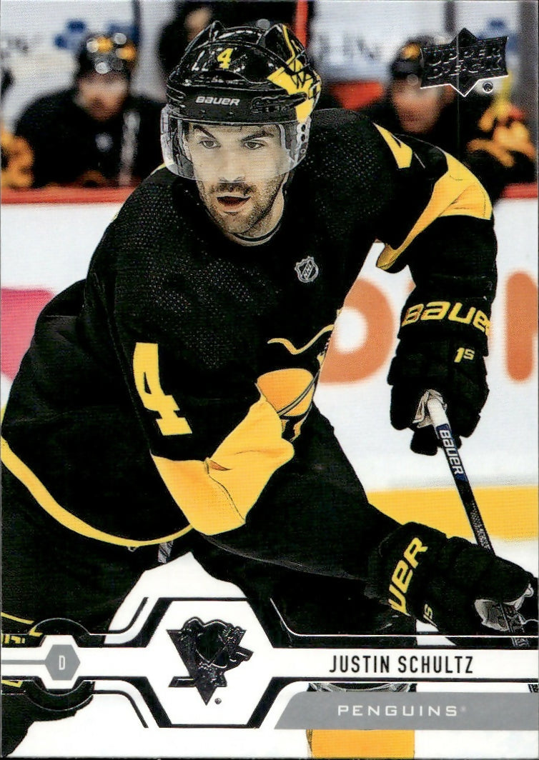 2019-20 Upper Deck Series 1 Hockey - Base #102 Justin Schultz - Pittsburgh Penguins