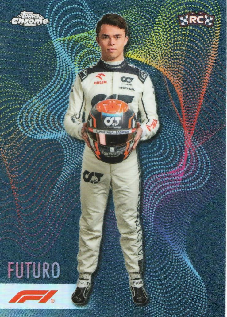 2023 Topps Chrome Formula 1 Futuro #FT-NDV Nyck De Vries - Scuderia Alphatauri - A