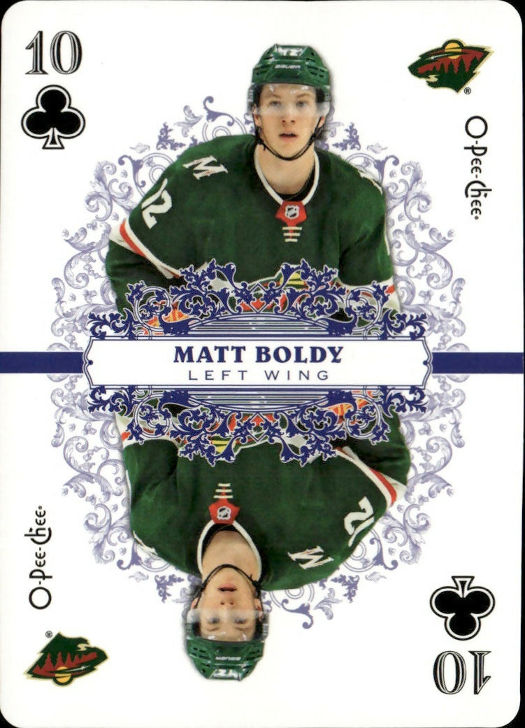 2022-23 Upper Deck O-Pee-Chee - Playing Card #10C Matt Boldy - Minnesota Wild - A