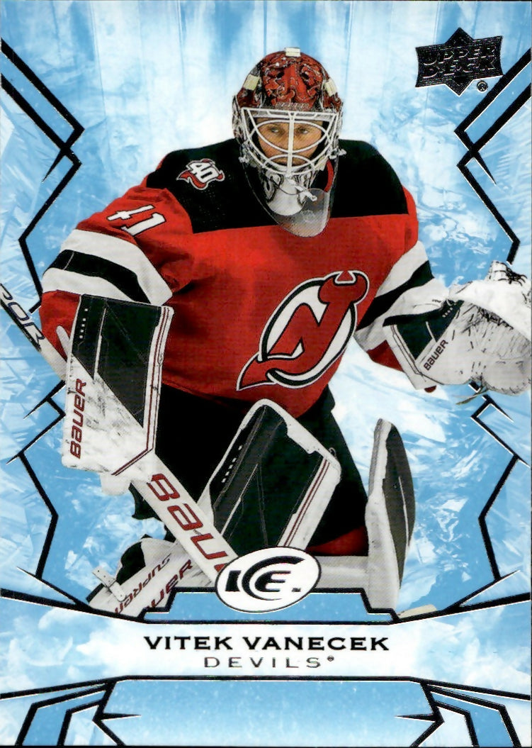 2022-23 Upper Deck Ice Hockey - Base #38 Vitek Vanecek - New Jersey Devils - A