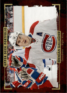 2015-16 Upper Deck Portfolio Hockey - Base #68 Brendan Gallagher - Montreal Canadiens