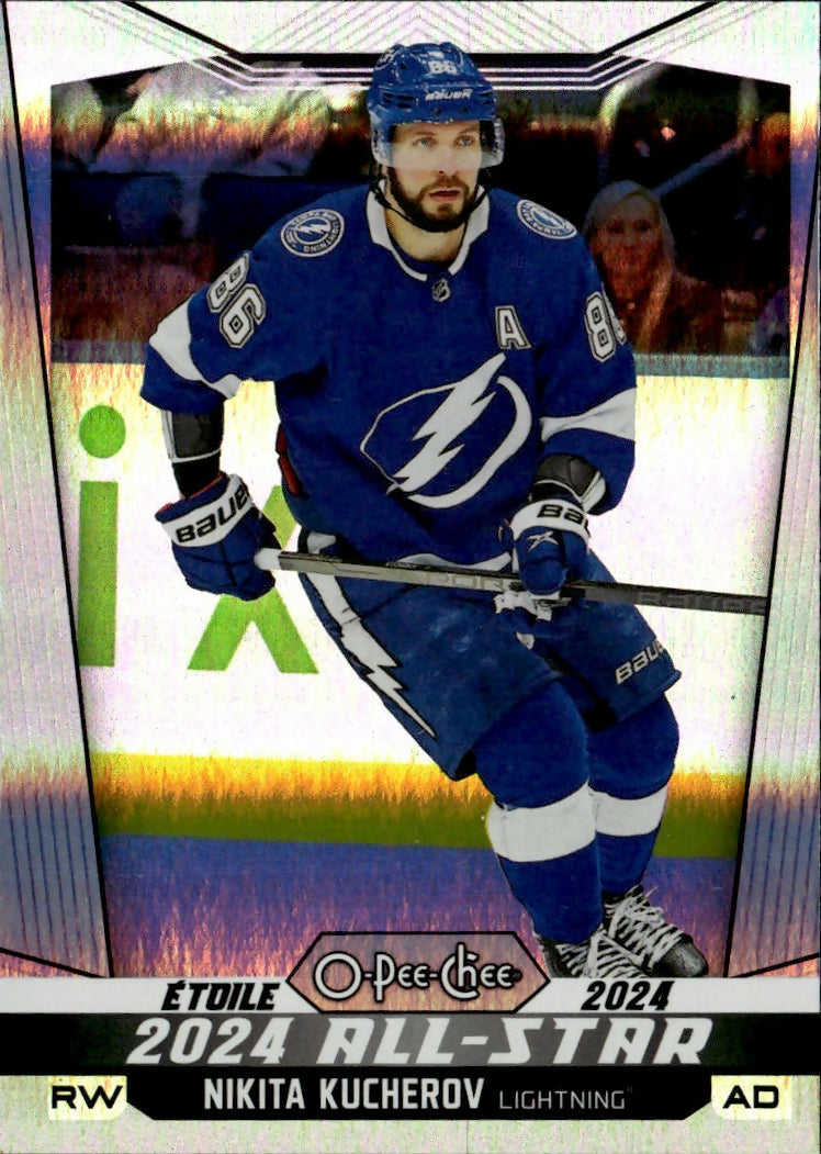 2024-25 Upper Deck O-Pee-Chee - Base - Rainbow :350 #522 Nikita Kucherov - Tampa Bay Lightning - A
