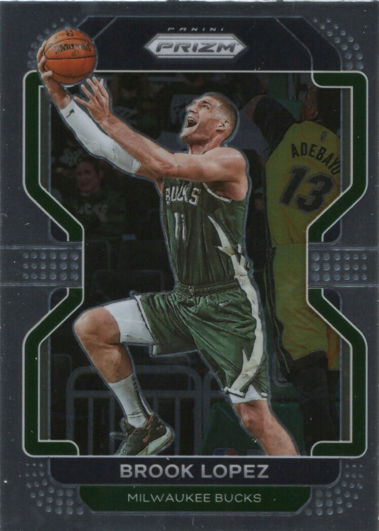 2021-22 Panini Prizm Basketball - Base # 134 Brook Lopez - Milwaukee Bucks