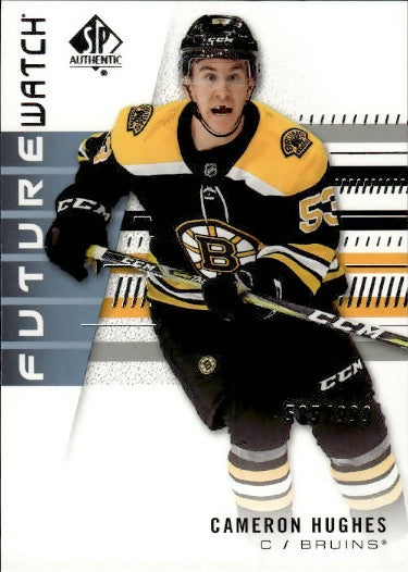 2019-20 Upper Deck SP Authentic Hockey - Base - Future Watch #228 Cameron Hughes - Boston Bruins