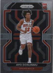 2021-22 Panini Prizm Basketball - Base - Rookie # 271 Ayo Dosunmu - Chicago Bulls