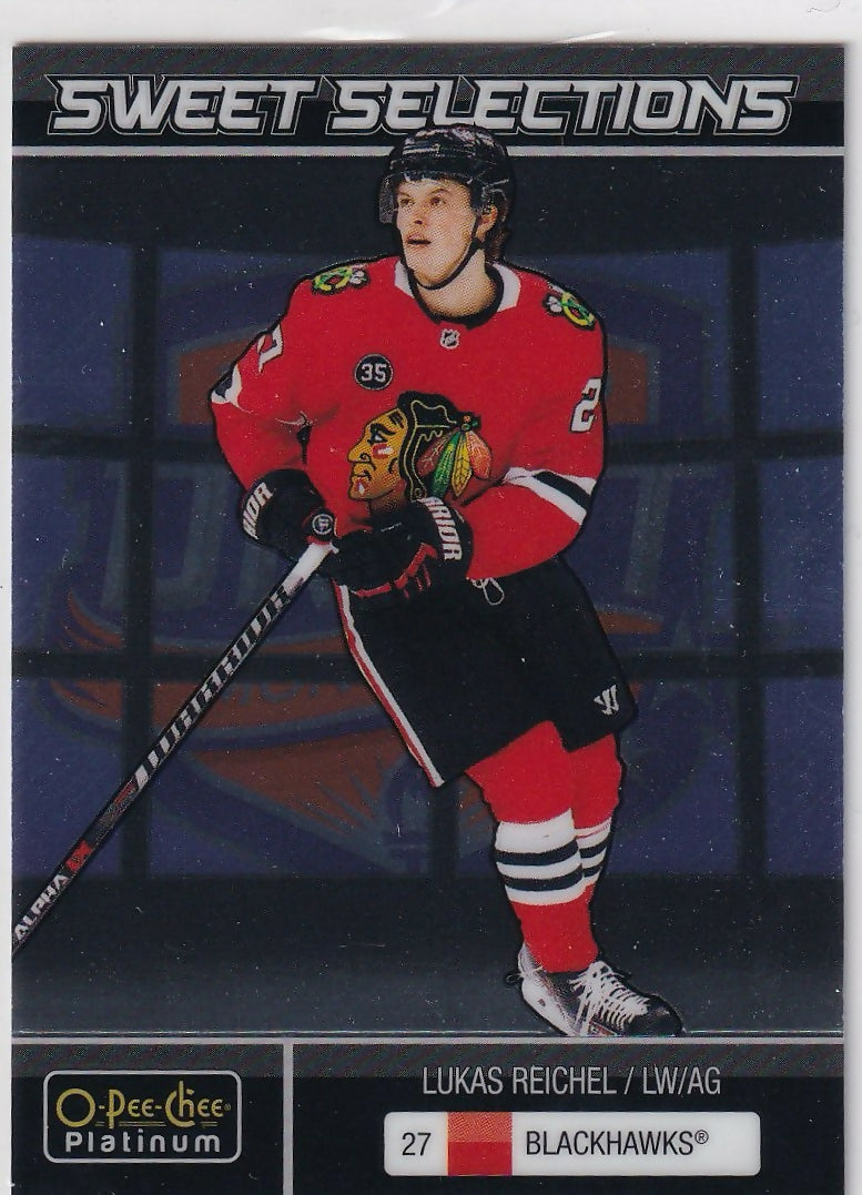2022-23 Upper Deck O-Pee-Chee Platinum Hockey - Sweet Selections #SS-4 Lukas Reichel - Chicago Blackhawks - A