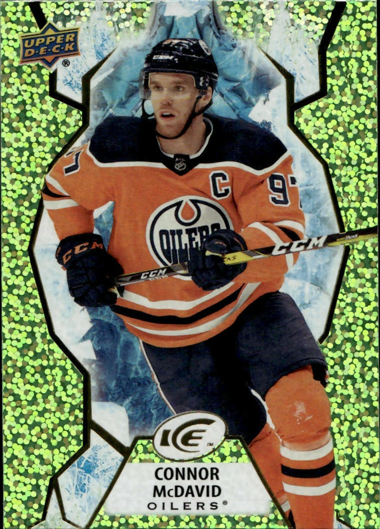 2021-22 Upper Deck Ice Hockey - Base - Green #20 Connor McDavid - Edmonton Oilers - A
