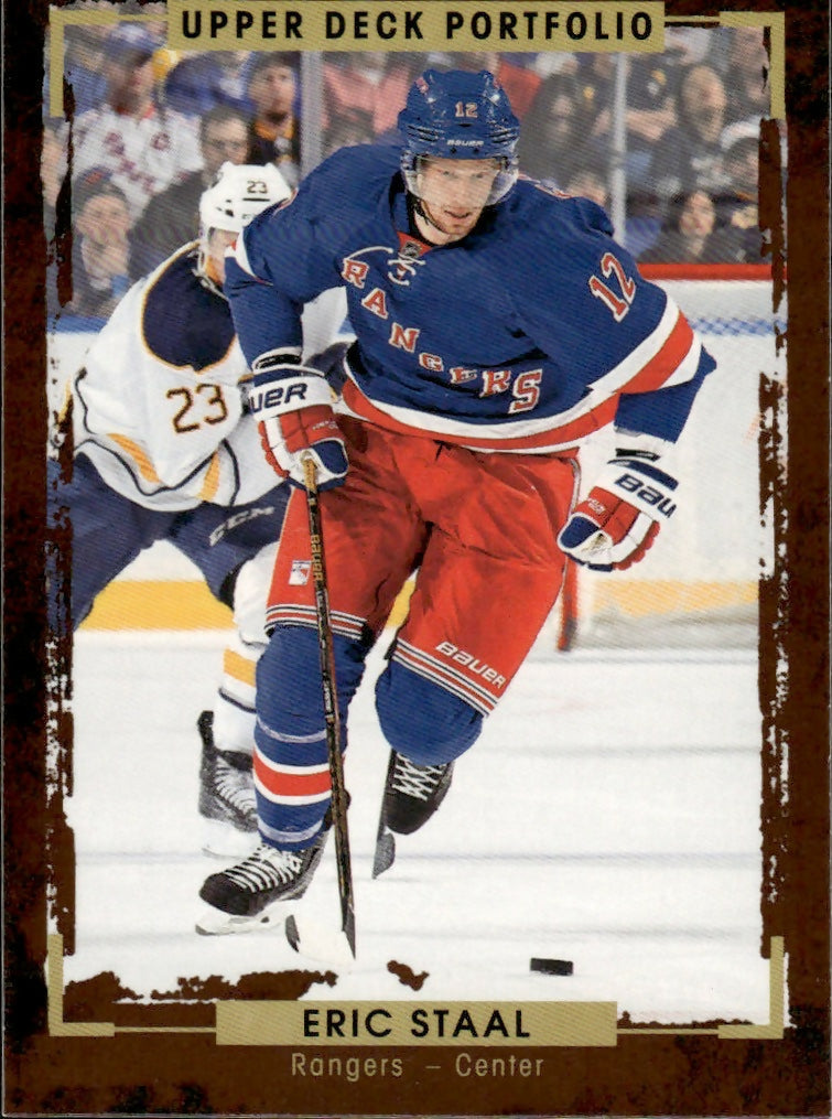 2015-16 Upper Deck Portfolio Hockey - Base #139 Eric Staal - New York Rangers