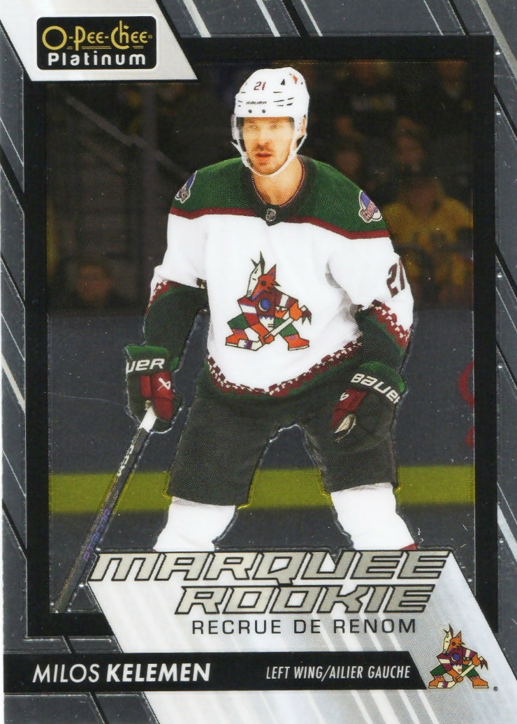 2023-24 Upper Deck O-Pee-Chee Platinum Hockey - Base - Marquee Rookie #283 Milos Kelemen - Arizona Coyotes - A