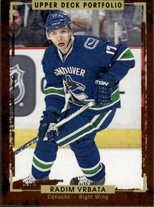 2015-16 Upper Deck Portfolio Hockey - Base #174 Radim Vrbata - Vancouver Canucks