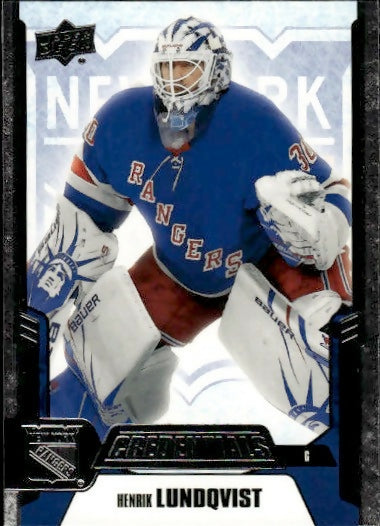 2019-20 Upper Deck Credentials - Base #31 Henrik Lundqvist - New York Rangers