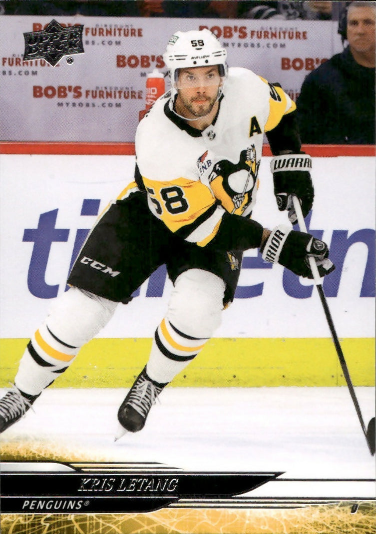 2024-25 Upper Deck Series 1 Hockey - Base #143 Kris Letang - Pittsburgh Penguins - A