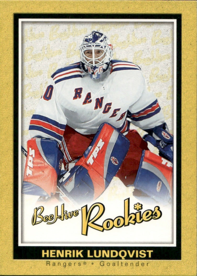 2005-06 Upper Deck Bee Hive - Base #126 Henrik Lundqvist - New York Rangers - A