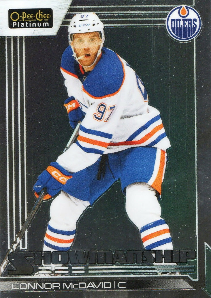 2023-24 Upper Deck O-Pee Chee Platinum Hockey - Showmanship #S-1 Connor McDavid - Edmonton Oilers - A