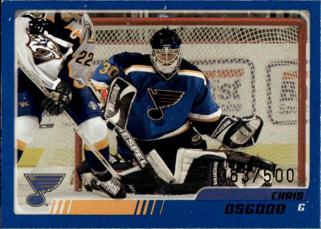 2003-04 O-Pee-Chee - Base - Blue :500 #2 Chris Osgood - St. Louis Blues - A