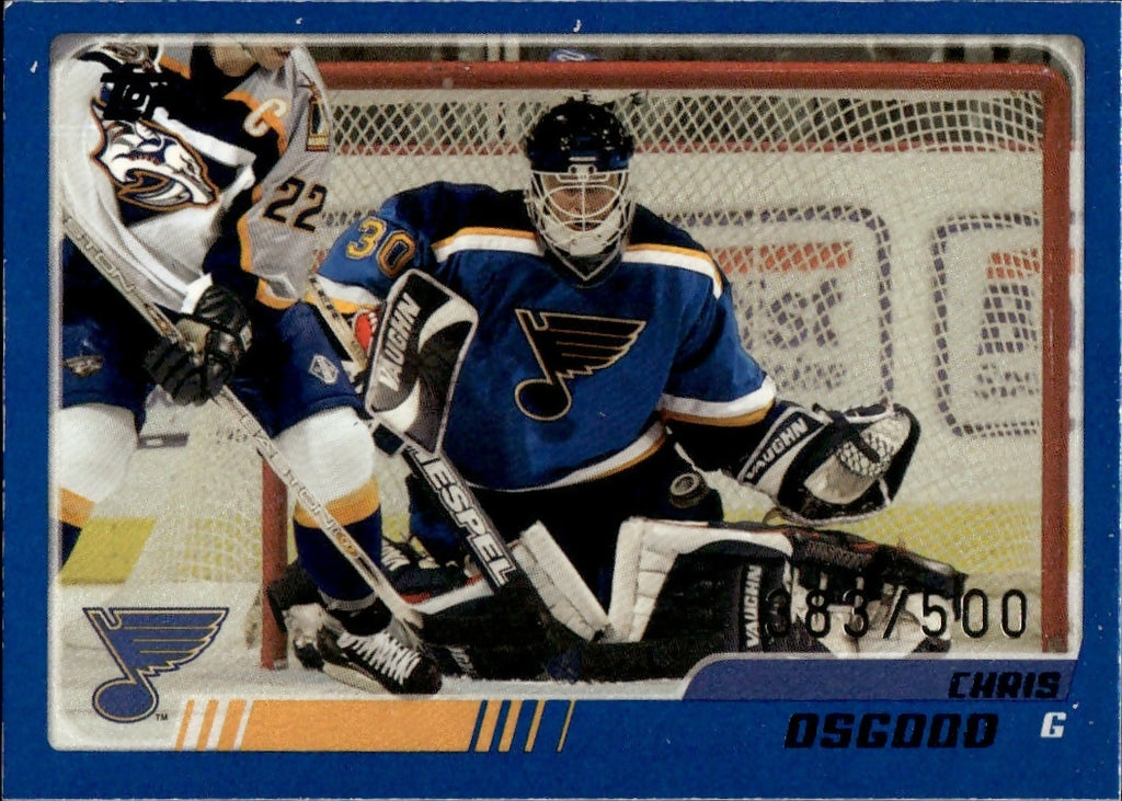 2003-04 O-Pee-Chee - Base - Blue :500 #2 Chris Osgood - St. Louis Blues - A