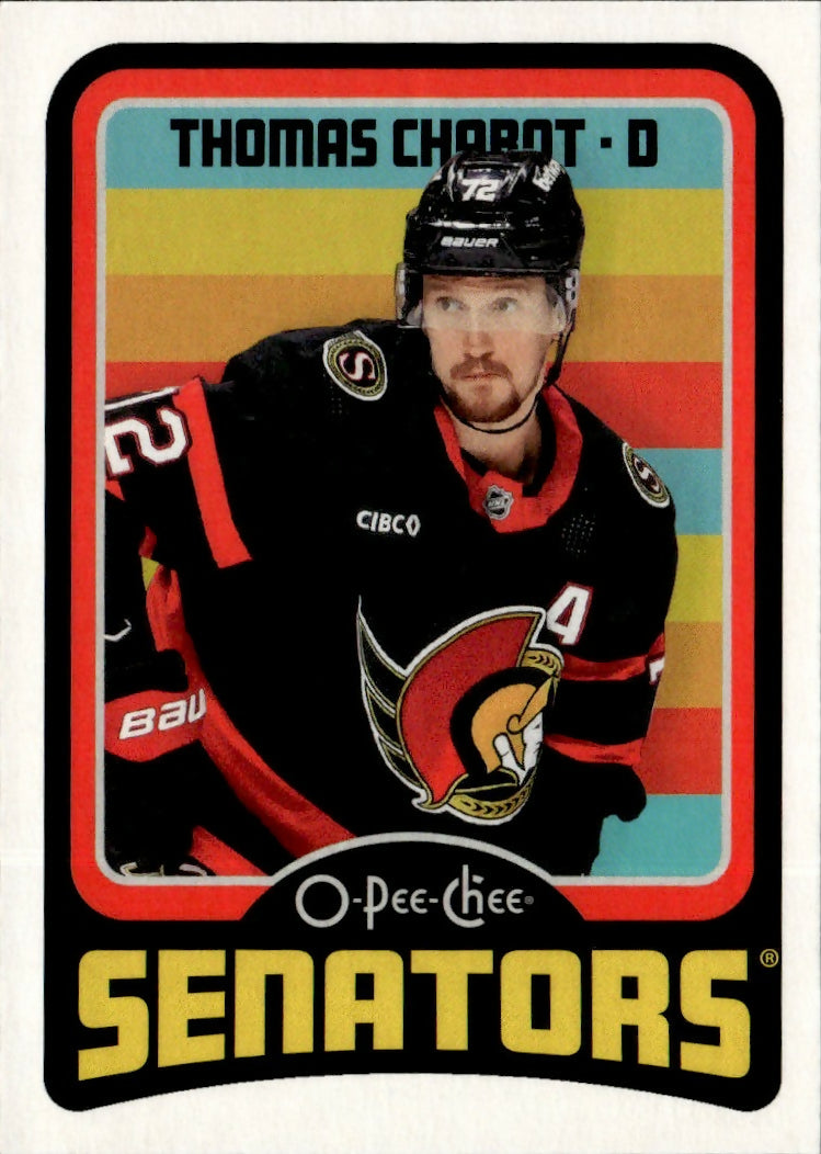 2024-25 Upper Deck O-Pee-Chee - Base - Retro #416 Thomas Chabot - Ottawa Senators - A