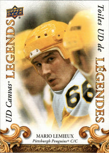 2023 Tim Hortons Collector's Series - UD Canvas - Legends #CL-10 Mario Lemieux - Pittsburgh Penguins